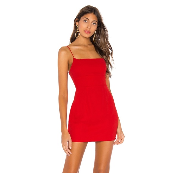 Superdown Dixie Backless Dress - Size Small, Red - Picture 1 of 3
